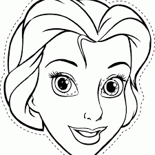 Beauty And The Beast Belle Coloring Pages 101 Coloring In 2020 Belle Coloring Pages Printable Halloween Masks Princess Coloring Pages