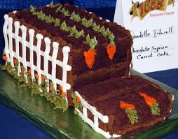 Cool Garden Theme Chocolate Carrot Cake With White Fence Jpg 6 Comments Hi Res 720p Hd Garden Cakes Easter Cakes Carrot Cake