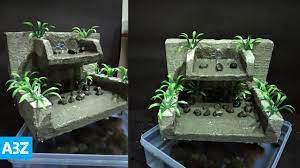 Cara Membuat Air Terjun Mini Di Rumah Dengan Styrofoam Air Mancur How To Make Waterfall Youtube