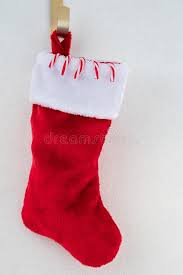 Elfin plush christmas stocking, 18in 18in polyester stocking. Traditional Red And White Plush Christmas Stocking Stuffed With Coal Shaped Candy Stock Photo Image Of Shaped Backgroundn 134892524