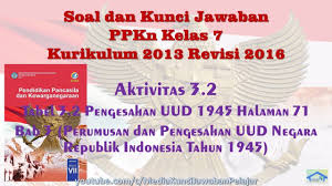 Pada kesempatan kali ini kita lanjutkan lagi latihan soal mapel seni budaya ke jenjang kelas 8 smp/ mts tema 10 tentang menggambar komik. Soal Dan Kunci Jawaban Ppkn Kelas 7 K13 Aktivitas 3 2 Tabel 3 2 Pengesahan Uud 1945 Halaman 71 Bab 3 Youtube