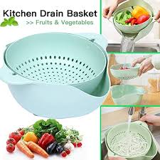The durable steel construction and long handle provide optimal . Bowl 2 In 1 Wheat Straw Plastic Colander Fruit Vegetable Washing Drainer Kitchen Rotatable Draining Basket Rice Drain Basket Buy Online At Best Prices In Pakistan Daraz Pk
