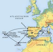 Die azoren sind ein teil des mittelatlantischen rückens und bestehen aus neun größeren inseln und zahlreichen kleinen die inselgruppe liegt ungefähr 1.369 kilometer vom europäischen festland entfernt und ist politisch eine autonome region von portugal. Azoren Madeira Und Portugal Kreuzfahrt Mit Amera