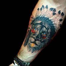 You are regal and powerful, and a lion tattoo can convey this meaning forcefully and with grace. The Indian Lion Phetattooist Lion Tattoo Cool Tattoos Mens Lion Tattoo Lion Tattoo