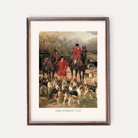 Fox Hunting Art Prints | Antique English Hunters, Dogs And Horses Illustration | Vintage British Wall