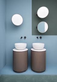 24 felix modern sink bathroom vanity, gray by tennant brand (4) $654. Here S A Bathroom Vanity Idea Don T Make It Rectangular Architectural Digest