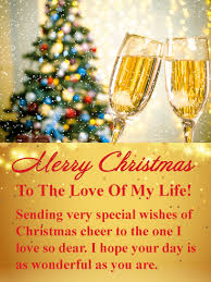 Sparkling Champagne Romantic Merry Christmas Card Birthday Greeting Cards By Davia Merry Christmas Wishes Messages Merry Christmas Wishes Merry Christmas My Love