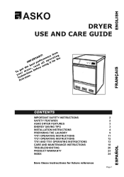 Check spelling or type a new query. Asko T721 Manual