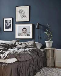 A 1930s Fixer Upper Gets A Modern Renovation Domino Dark Blue Bedroom Walls Blue Bedroom Walls Blue Bedroom Design