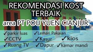 Aqua merupakan merek dagang air minum dalam kemasan sejak tahun 1973 diproduksi oleh pt golden mississippi di indonesia. Kos Terbaik Area Pt Pou Yuen Cianjur Info Kos Sekitar Pt Pou Yuen Indonesia Arrisakost Youtube