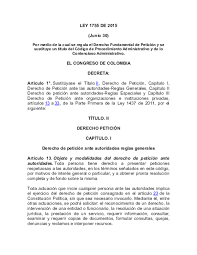 Jul 25, 2021 · la comisión nacional del servicio civil cnsc es un órgano autónomo e independiente, del más alto nivel en la estructura del estado colombiano, con personería jurídica, autonomía administrativa, patrimonial y técnica, y no hace parte de ninguna de las ramas del poder público. Doc Ley 1755 De Nataly Barrero Academia Edu