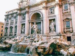 Trevi Fountain Fontana Di Trevi Italian Republic Country Lazio Region Rome Roma City Travel Italy Landmarks