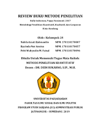 Pendahuluan buku yang ditulis oleh. Pdf Review Buku Metode Penelitian Kuantitatif Nabila Rahmaulin Academia Edu