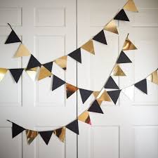 Black And Gold Centerpieces For Birthday Party Bunting Banner For Black And Gold Party Decor Ships In 1 3 Business Days Pennant Banner Photo Backdrop 50th Birthday Party Decorations Gold Party Decorations Black Gold Party