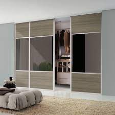 Sliding closet or wardrobe doors usually come with all the running gear and tracks needed for installation. Sliding Wardrobe Doors From Sliding Wardrobe World
