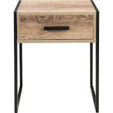 stylish industrial bed side table black legs wooden top draw home bedroom lounge for sale onl black bedside table black metal bedside table bedside table metal