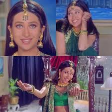 Hum saath saath hain photos: Karisma Kapoor In Hum Saath Saath Hain Bollywood Makeup Vintage Bollywood Karisma Kapoor