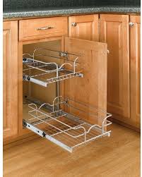 Kitchen Storage Organizer Rev A Shelf Pull Out Wire Basket Base Cabinet Chrome Revashelf Rev A Shelf Shelves Kitchen Cabinet Storage
