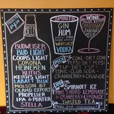 J Christensen On Instagram Lochaber Pub Night Menu Board Light Vodka Chalkboard Bar Gin Bar