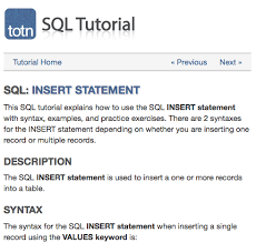 Sql Tutorial Explains How To Use The Sql Insert Statement Sql Tutorial Sql Syntax