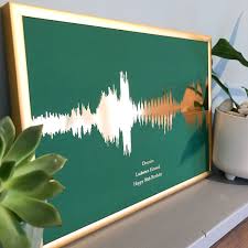 Personalised Wall Art Favourite Song Print Gift Sound Waves Gold Silver  Copper Foil, Any Song, Any Colour Scheme - Etsy