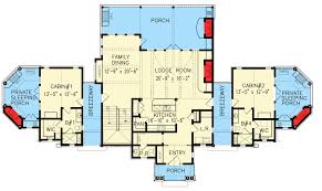 The plan set includes the following: Family Compound Or Couples Retreat 15870ge Architectural Designs House Plans