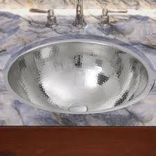How to install undermount bathroom sink. Nantucket Sinks Hand Hammered Stainless Steel Circular Undermount Bathroom Sink With Overflow Wayfair