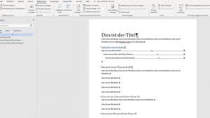 Wenn sie mit langen dokumenten wie z.b. Word Inhaltsverzeichnis Erstellen Und Formatieren Updated