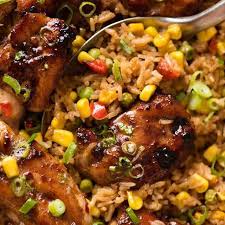 Baked Chinese Chicken And Rice Recipe Yummly Recipe Chinese Chicken Chinese Chicken Rice Recipe Chicken Carbonara Recipe