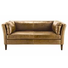 Vintage sofa for your living room | sofa modelle. Vintage Sofa 2 3 Sitzer Aus Leder Camelfarben Prescott Maisons Du Monde