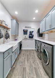 I'm back today to finally share our finished laundry room makeover. Mud Laundry Room Makeover Transitional Laundry Room Other By Excel Interior Concepts Construction Houzz