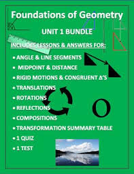 Foundations Of Geometry Bundle Editable Word Document Geometry Lessons Translation Rotation Reflection Words
