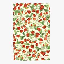 If you're enjoying the delicious first fruits of the season, why can't your cat? Vegetable Garden Strawberries Tea Towel Emma Bridgewater Uk