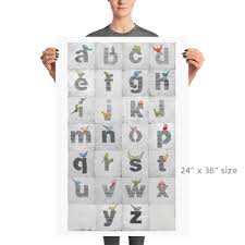 Free printable 1 inch x 1 inch upper case and lower case letter tiles to use for alphabet crafts, games and other learning activities. Alphabet Letters Print Available In 4 Ready To Frame Sizes