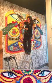 Murals Pakistani Truck Art Mural In Restaurant Truck Art Mural Colorful Murals
