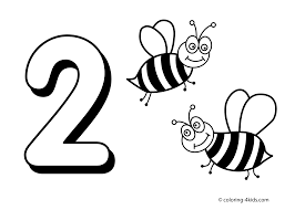 2 Numbers Coloring Pages For Kids Printable Free Digits Coloring Books Kids Printable Coloring Pages Printable Coloring Pages Kindergarten Coloring Pages