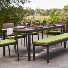 Rocha Rectangular Dining Table Crate And Barrel Patio Design Outdoor Furniture Sets Rectangular Dining Table