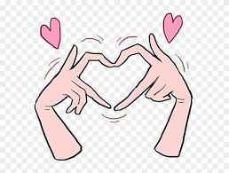 The artist's left hand, in fact only his left one because when observed in mirror it becomes his right one, while his right one. Love Heart Kawaii Cute Hand Hands Cartoon Anime Anime Heart Hands Png Transparent Png 624x570 4771098 Pngfind
