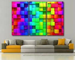 Multicolor Bright Wall Decor 3d Effect Wall Decor 3d Wall Art Etsy 3d Wall Art 3d Wall Decor Etsy Wall Art