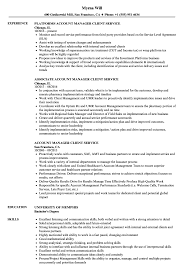 account manager client service resume