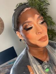 My first vitiligo beauty 🥰 with the The Prevalent At Charlit Fashion show  ✨: www.acorleyartistry.com ￼