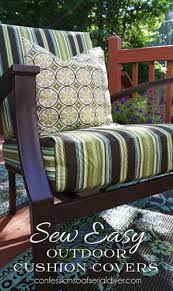 New patio sofa cushions pics beautiful furniture home ideas description: Sew Easy Outdoor Cushion Covers Confessions Of A Serial Do It Yourselfer