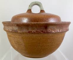 Merritt Island Pottery Bowl with Lid by Master Potter Melvin Casper 19