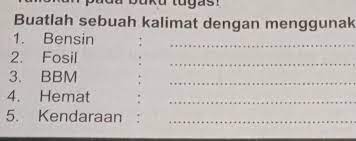 Demikian pengenalan singkat mengenai kata, frasa, klausa dan kalimat di dunia anotasi treebank 😉 Buatlah Sebuah Kalaimat Menggunakan Kata Kata Berikut 1 Bensin 2 Fosil 3 Bbm4 Hemat 5 Brainly Co Id