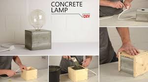 No wiring or electrical needed. Diy Concrete Lamps