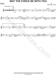 John williams star wars the force awakens easy piano. May The Force Be With You Horn From Star Wars Sheet Music In A Minor Download Print Sku Mn0103608