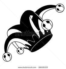 Jester S Hat In Black And White Eps 10 Vector Grouped For Easy Editing No Open Shapes Or Paths By Michele Paccio Jester Hat Joker Hat Black And White Clown