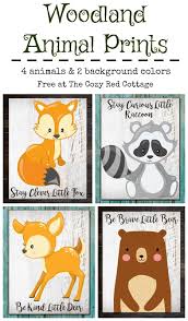 Free Woodland Animal Prints Woodland Animal Baby Shower Woodland Animal Prints Woodland Creatures Baby Shower