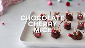 Place remaining wafer crumbs in a shallow bowl. Chocolate Cherry Mice Candies Favorite Family Recipes