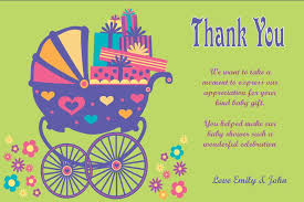 Thank you card sayings for baby shower gifts. Thank You Baby Shower Cards Message Novocom Top
